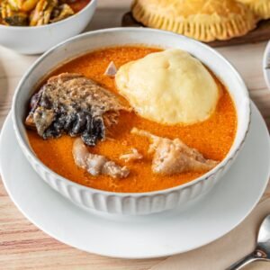 Main meal (semolina,Ugali, Eba or pounded yam)